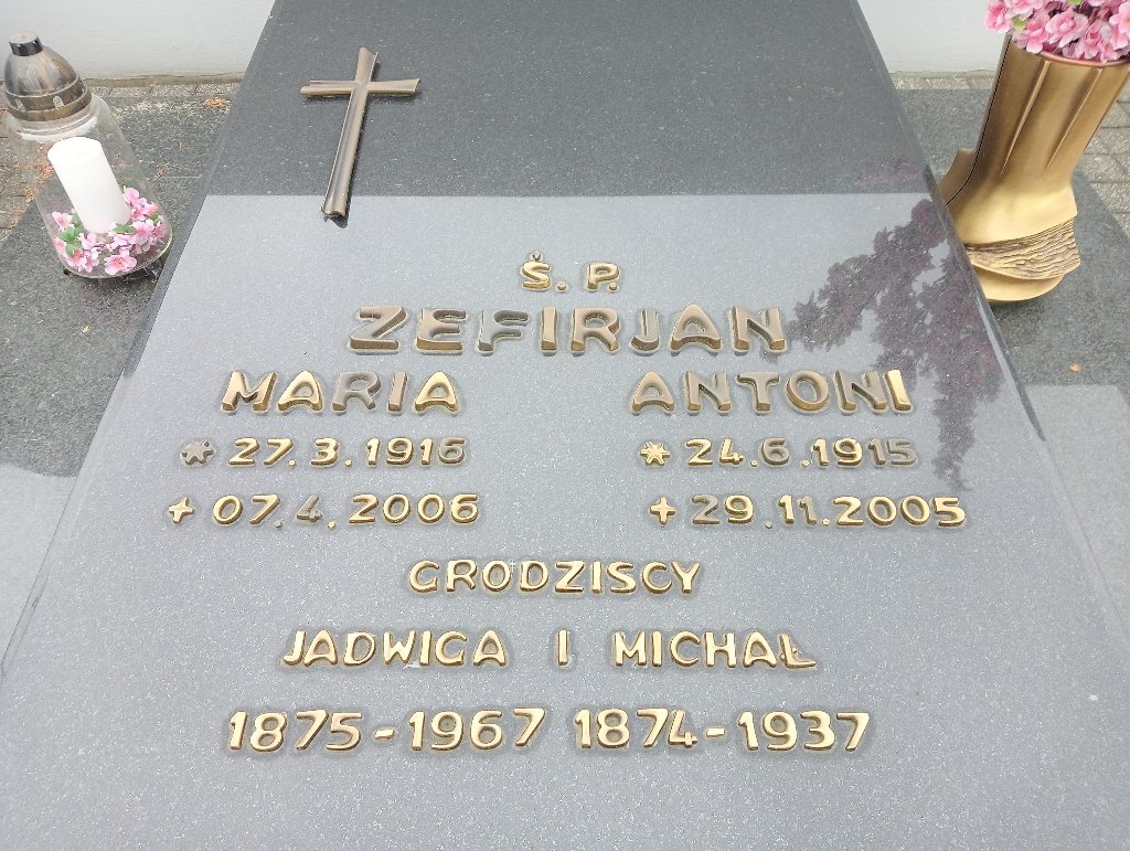 Maria Zefirjan 1916 Dobrzyca - Grobonet - Wyszukiwarka osób pochowanych