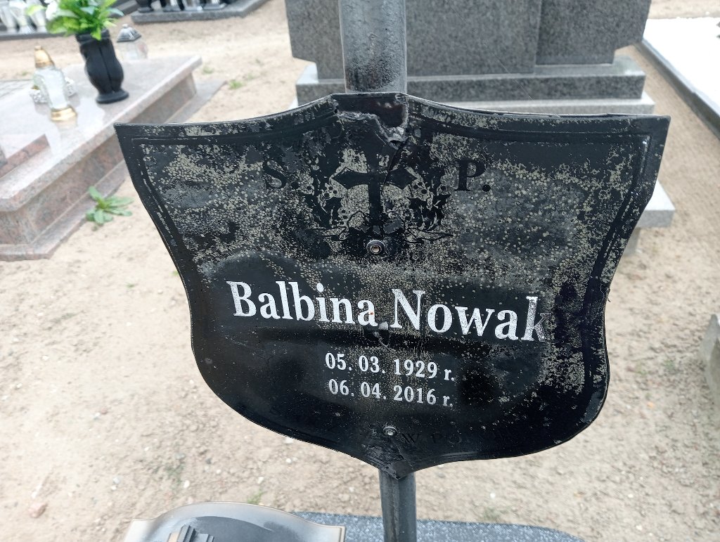 Balbina Nowak 1929 Dobrzyca - Grobonet - Wyszukiwarka osób pochowanych