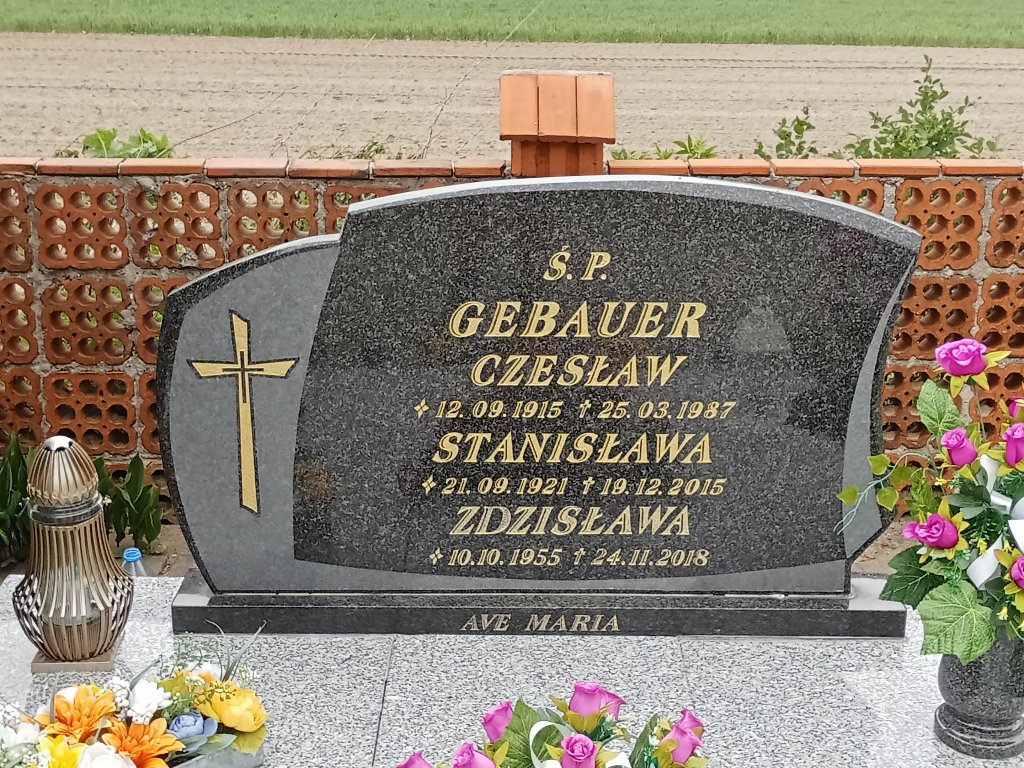 Grób Stanisława Gebauer
